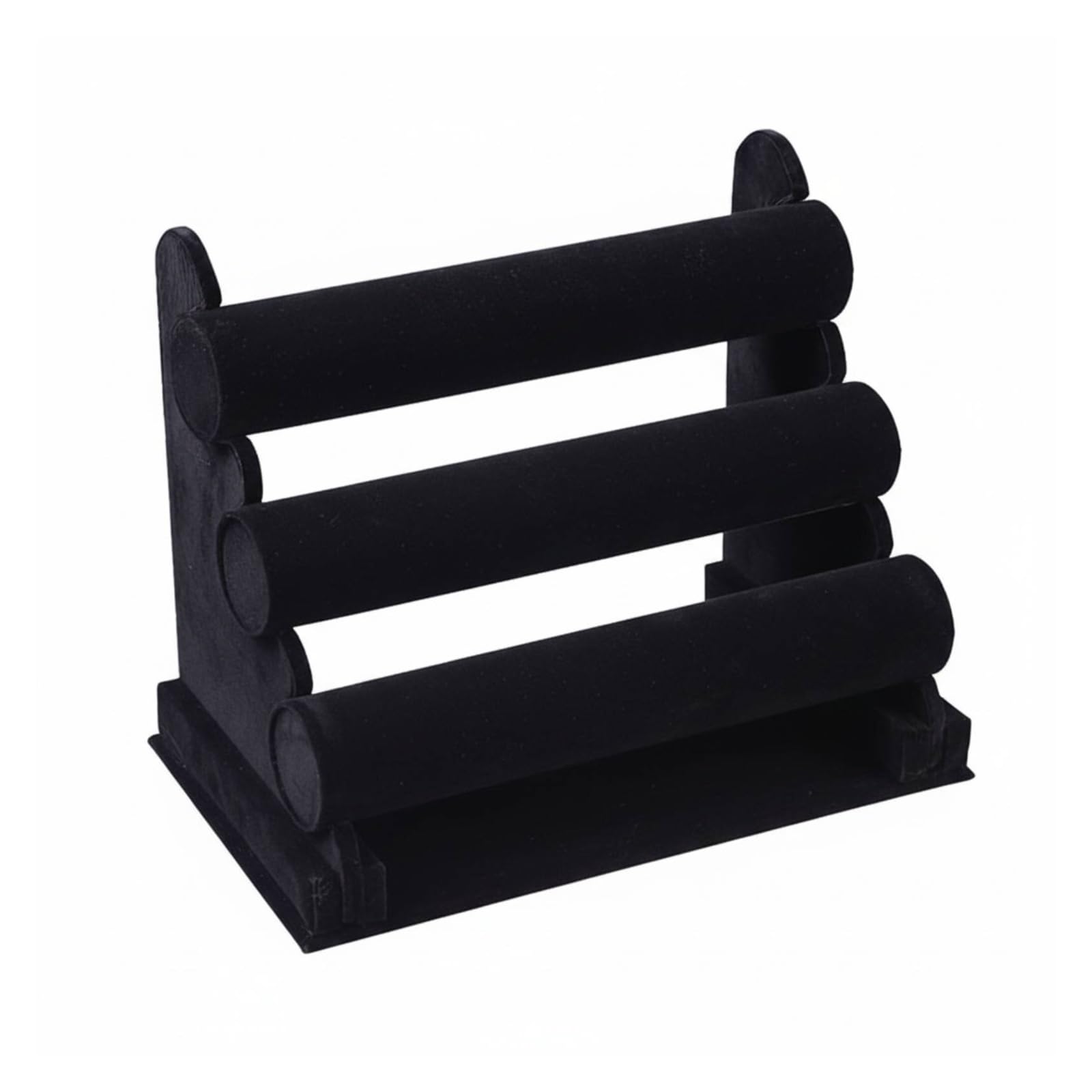 LNNXSZ Jewellery Stand 3 Tier Bracelet Holder Easy To Assemble 3 Tier Bracelet Stand Tiered Jewelry Display Rack Scuff-Resistant-Damage-Resistant(Black)