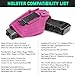 Gun Holster for Men&Women, IWB/OWB 9mm Holsters, 380 Pistol Holster fits Glock 19/17/23/26/27/42/43x, S&W M&P Shield, Sig Sauer and Similar Handguns (Pink with Mag Pouch)