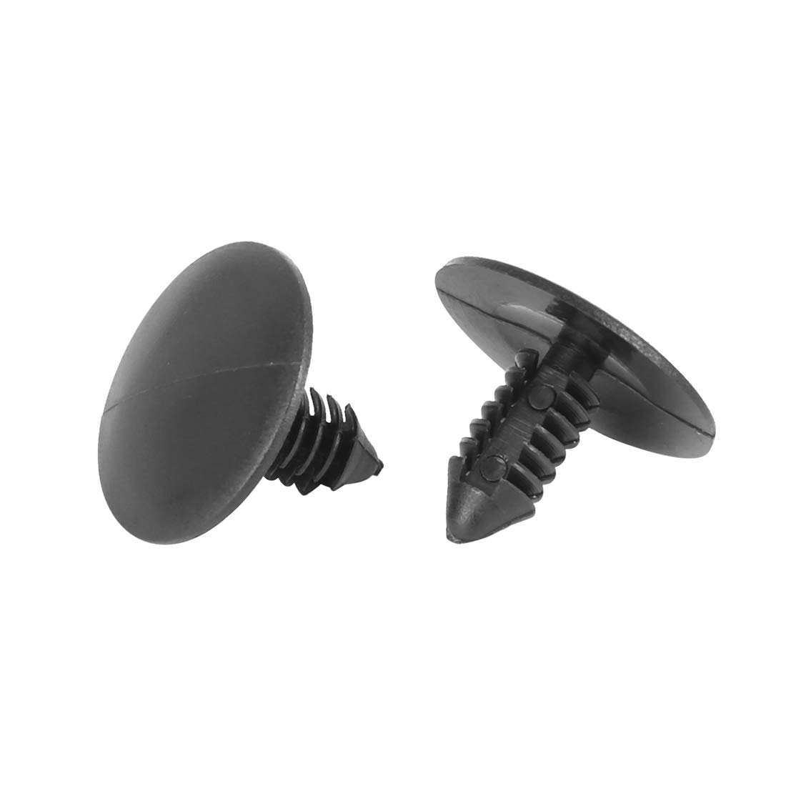 Rivet SOURCING MAP 8mm Trou Plastique Attache Clip de pare-chocs Noir 30Pcs - Bricolage
