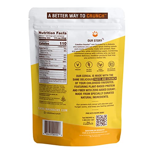 Catalina Crunch Honey Graham Keto Cereal (9oz Bags) | Low Carb, Sugar Free, Gluten Free, Grain Free | Keto Snacks, Vegan, Paleo, Plant Based | Breakfast Cereals | Keto Friendly Food - Image 3