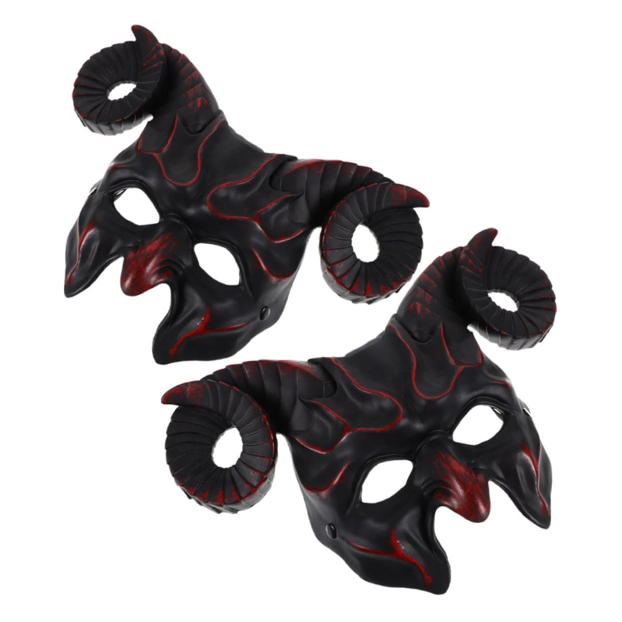WOONEKY 2 maschera corno maschera con corna ariete spaventosa cosplay PR