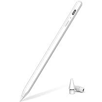 Metapen Penna Air8 per Apple iPad 2018-2026,Pencil per ipad con 2X Ricarica Rapida,Rifiuto del Palmo,Compatibile con iPad Air 5, 4, 3, 11”M2, M3, M4,iPad 11 A16, 10, 9, 8, 7, 6,Pro 12.9, 11, 13”M4,M5,Mini 5, 6