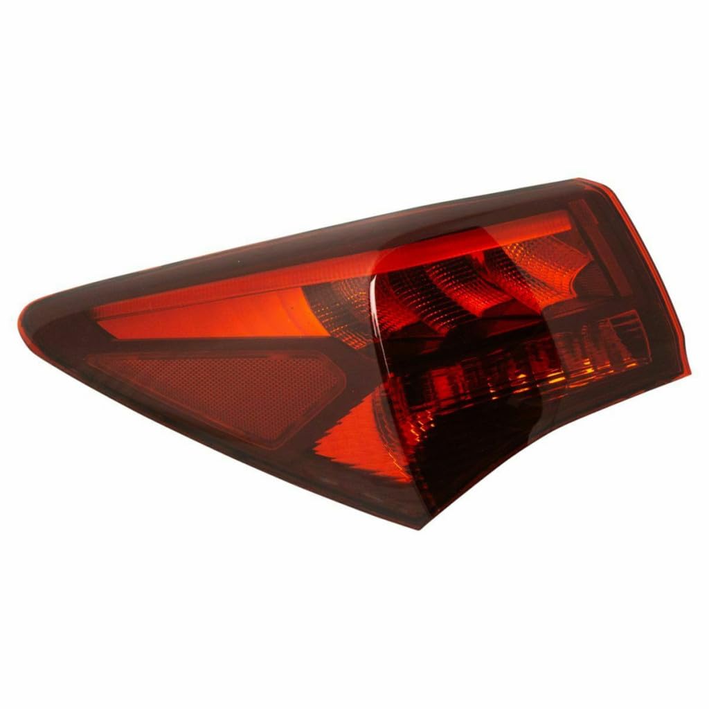 Uzooka LED Passenger Side Tail Light For Acura TLX 2015-2017 – Red Lens, Direct Fit