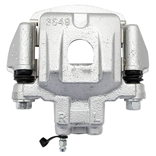 Image of TRQ Rear Brake Caliper Set Zinc Coated Brackets Hardware Compatible with 2004-2007 Toyota Highlander