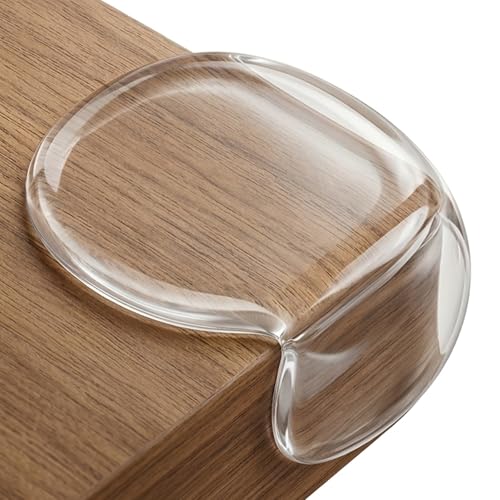 Extra Large & Super Safe Baby Corner Covers - 16 Pack Clear Corner Guards for Furniture Super Stick Effectively Prevent Baby from Sharp Edges Easy Installation Child Set (Circular)