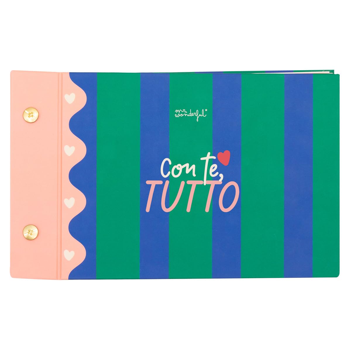 Mr. Wonderful - Photo album - With you, everything - Photo album with fabric finish on the outside - Has 64 pages and 8 sheets of stickers