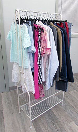 Hanger Central Recycled Black Heavy Duty Plastic Top Hangers With Polished Metal Swivel Hooks Shirt Hangers, 17 Inch, Black, 10 Pack #TOP7