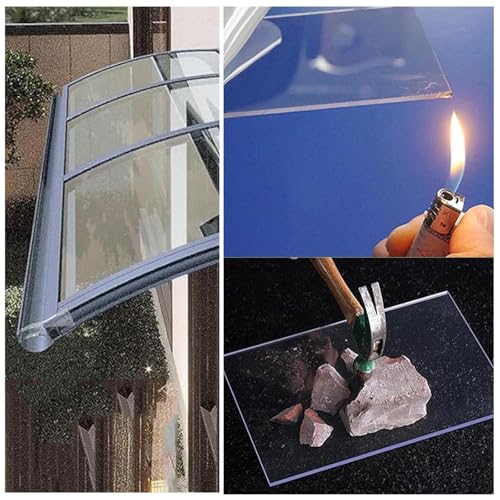 Auvent pour porte d'entrée aluminium pour rester au sec devant sa maison