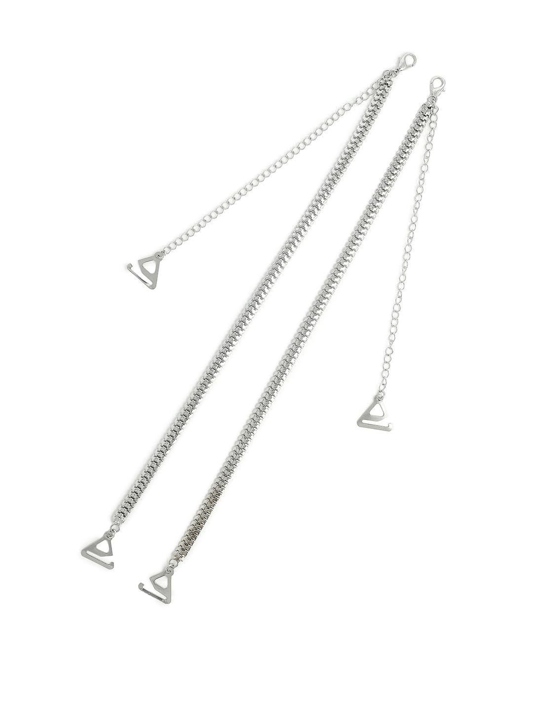 Silver-Toned Bra Strap Extenders-image-15