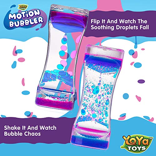 YoYa-Toys-Liquid-Motion-Bubbler-for-Kids-and-Adults-Hourglass-Liquid-Bubbler-or-Timer-for-Sensory-Play-Fidget-Toy-and-Stress-Management-Cool-Desk-Decor