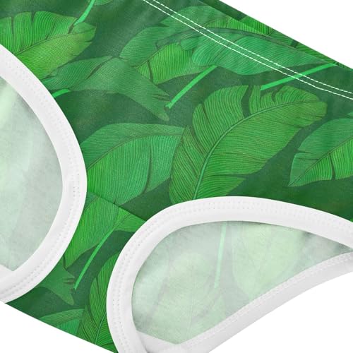 Joisal Tropical Banana Leaves Green Girls Underwear Toddlers 2t Cotton Girl Panties Cute Stylish Briefs Undies Kids4