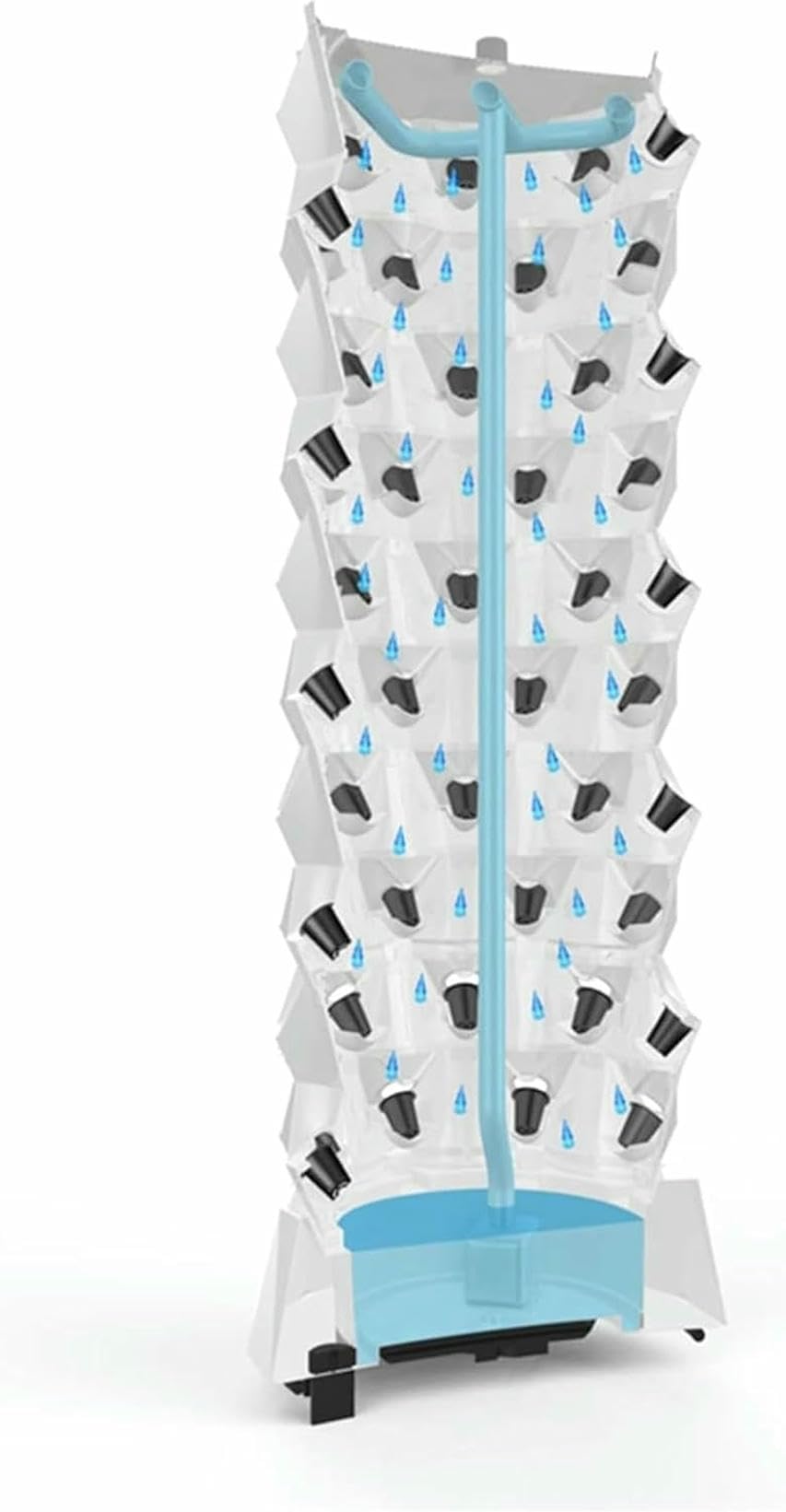 Système de culture hydroponique pour jardin vertical intérieur, tour hydroponique intelligente pour cultiver des herbes, légumes, fruits - Kit complet de culture hydroponique