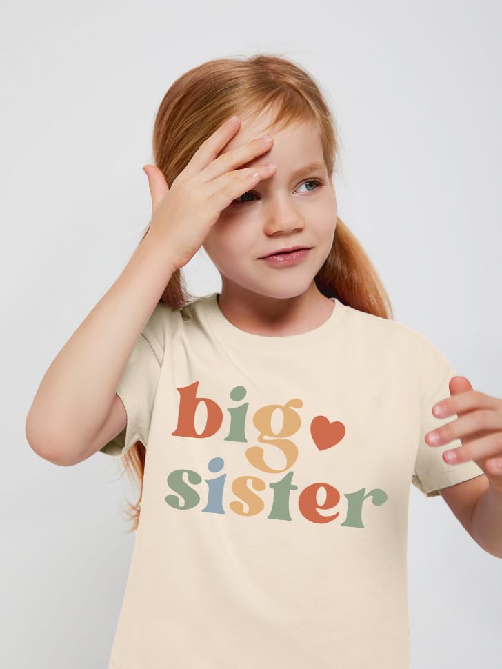 Big Sister Shirt for Girls: Girls Big Sister Shirt Promoted to Big Sister Tshirt Big Sis Announcement Outfit Top 2t 3t 4t3