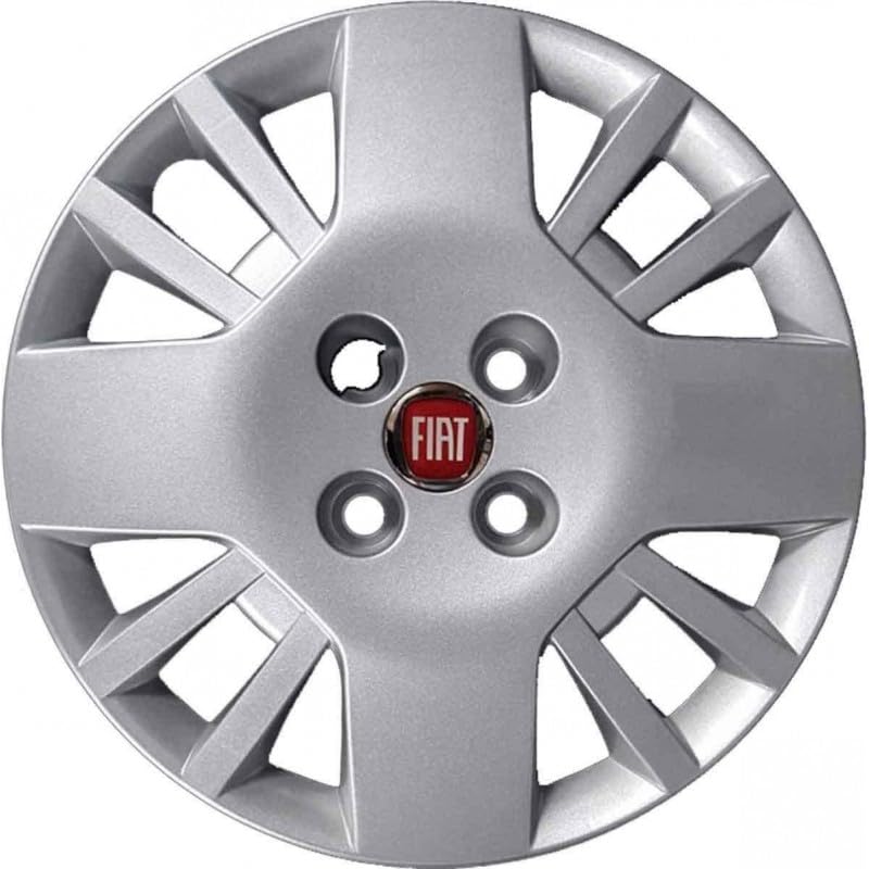 KIT 4 COPRICERCHI ADATTABILI - PER FIAT FIORINO 2008 - DIAMETRO 14" - NON ORIGINALI