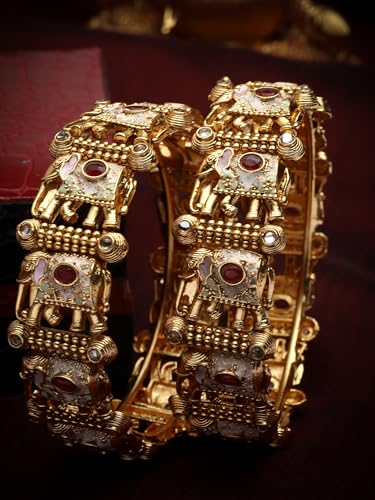 Image of Shining Diva Fashion Bangles for Women Girls Set of 2 Traditional Stylish Design