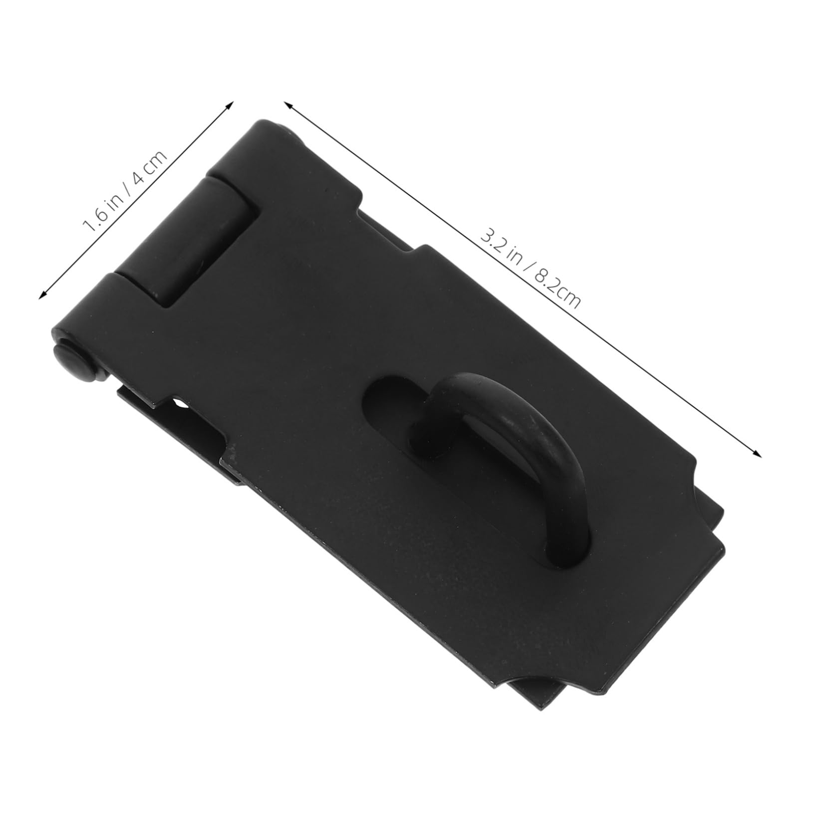 Cabilock 2pcs Door and Window Cabinets Draw Latch Lock Hasp Latch Heavy Duty Latch Lock Flip Latch Lock Door Lock Latch Door Hinge Lock Door Bolt Latches Lock Stainless Steel Black