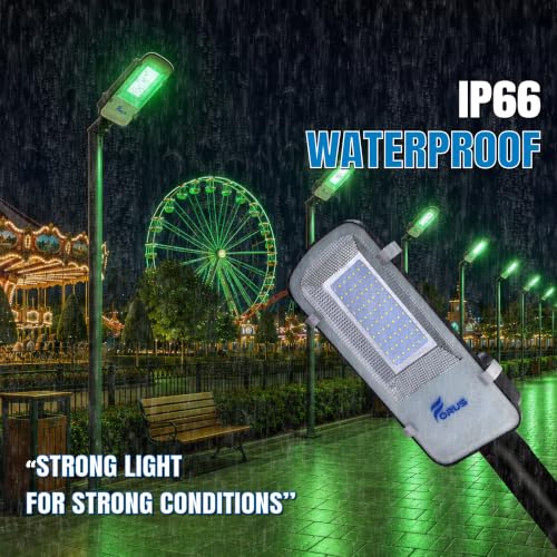 Image of Forus 30W Green Street Light Outdoor LED IP66 Waterproof Decorative Focus Lamp for Road Garden Events Security Terrace Landscape Pathway Building Festival Stage Party Celebration Lighting - 1 Pc