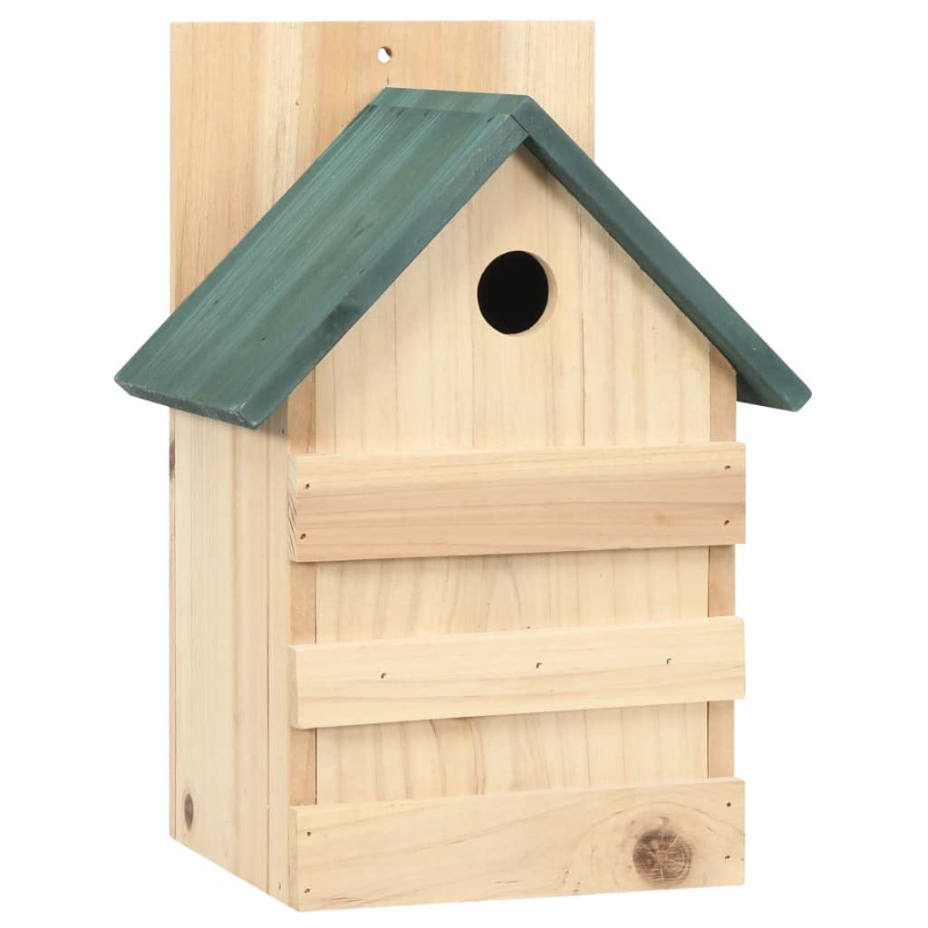 INLIFE Casetas para pájaros, 4 unidades, 23 x 19 x 33 cm, madera de abeto