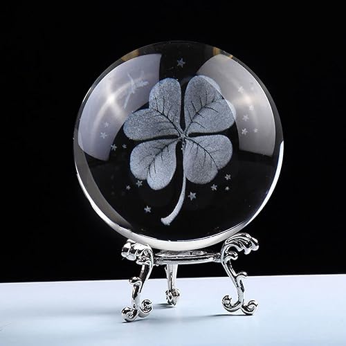 Bola de cristal de burbujas de 2.3 pulgadas (2.362 in) con pisapapeles hermosa bola de vidrio para bola decorativa, bola de lentes, fotografía,