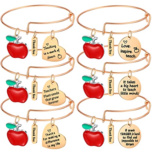 Bracelets de remerciement pour enseignant, le cadeau de fin d'année touchant