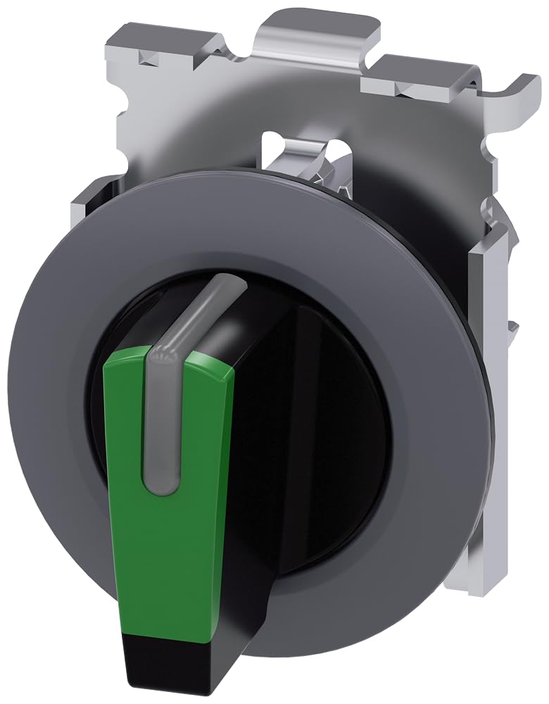 Sélecteur rond vert Siemens Sirius ATC pour panneaux de commande et automatismes industriels