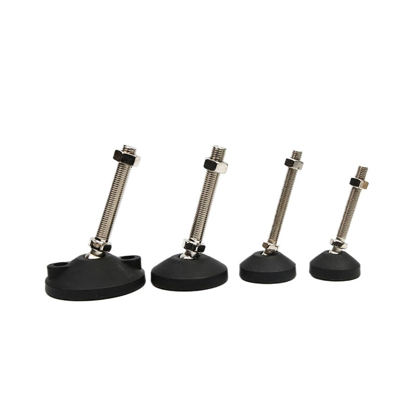 Nogi mebli, regulowane nóżki ze stali nierdzewnej, 2 szt. Noga podporowa podstawy 60 mm M10 M12 M16 M20 M24 Półki(D60xm16x120)
