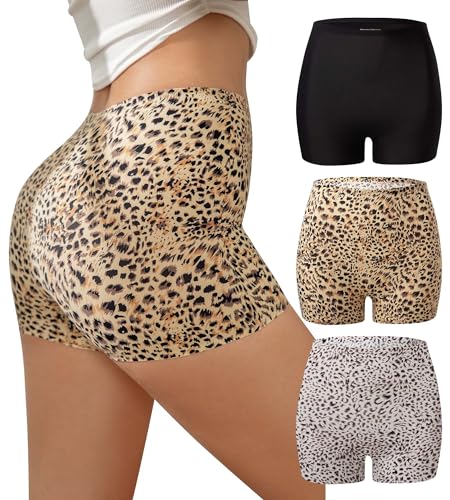 Image of SHARICCA BoyShorts Panties for Women Seamless Soft Boy Shorts Underwear Short Boxer Briefs Anti Chafing Multiple Pack