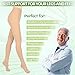 Compression Pantyhose for Women & Men 2 Pairs Closed Toe 15-20mmHg Medical Graduated Compression Stockings Waist High Support Tights Opaque Leggings for Varicose Veins Edema Flight,Mix L