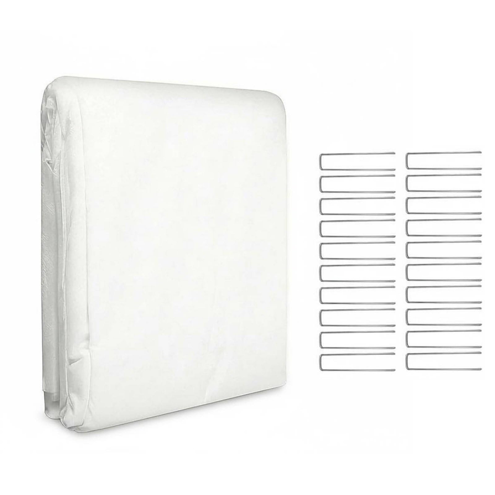 perfk Tissu Plantes Couverture de Protection Voile d'Hivernage Toile Isolante Fibre Synthétique Perméable à l'Air et à la Lumière pour Maintenir la Chaleur, 60g/M2 2x10m