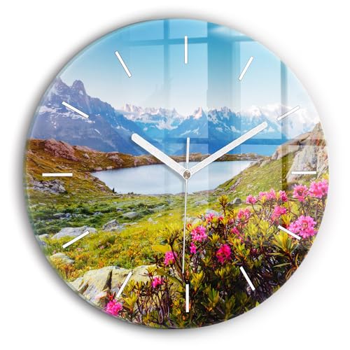 Horloge en Verre Mécanisme Silencieux Chamonix Wallfluent 30 cm - 2