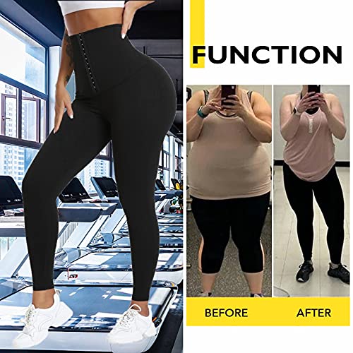 Huiming Sauna Pants For Women Thermo Leggings Sweat Compression High Waist Yoga Pants Hot Training Thermo Sweat Leggings For Womens (Small/Medium) #TOP4