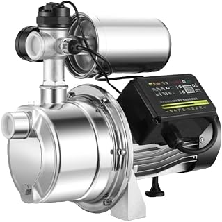 Pump household water well booster pump silent jet stainless steel 220v tap(750W Stainless Steel Digital Anti-freeze)