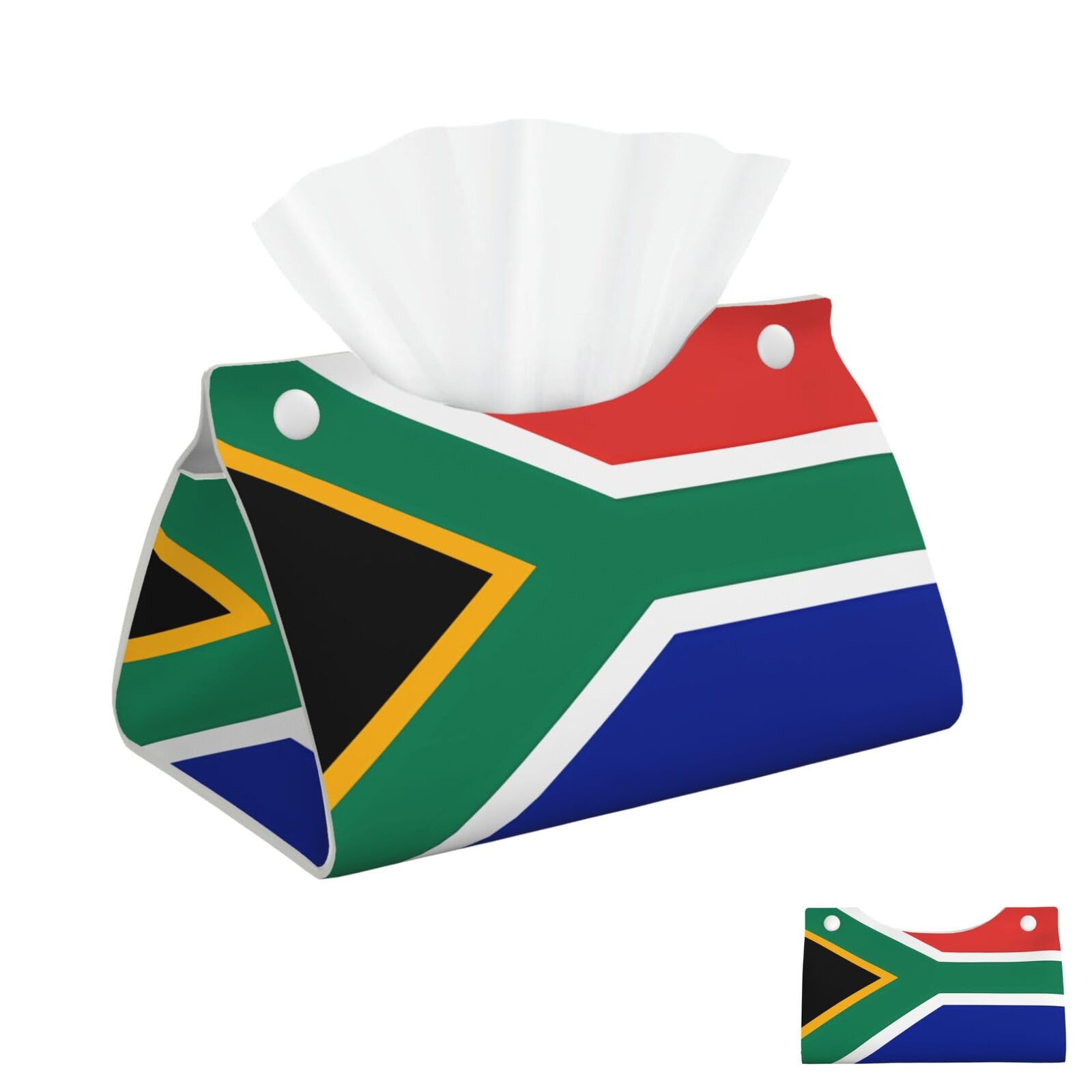 South Africa Flag Tissue Box Cover Square Cube Boxes