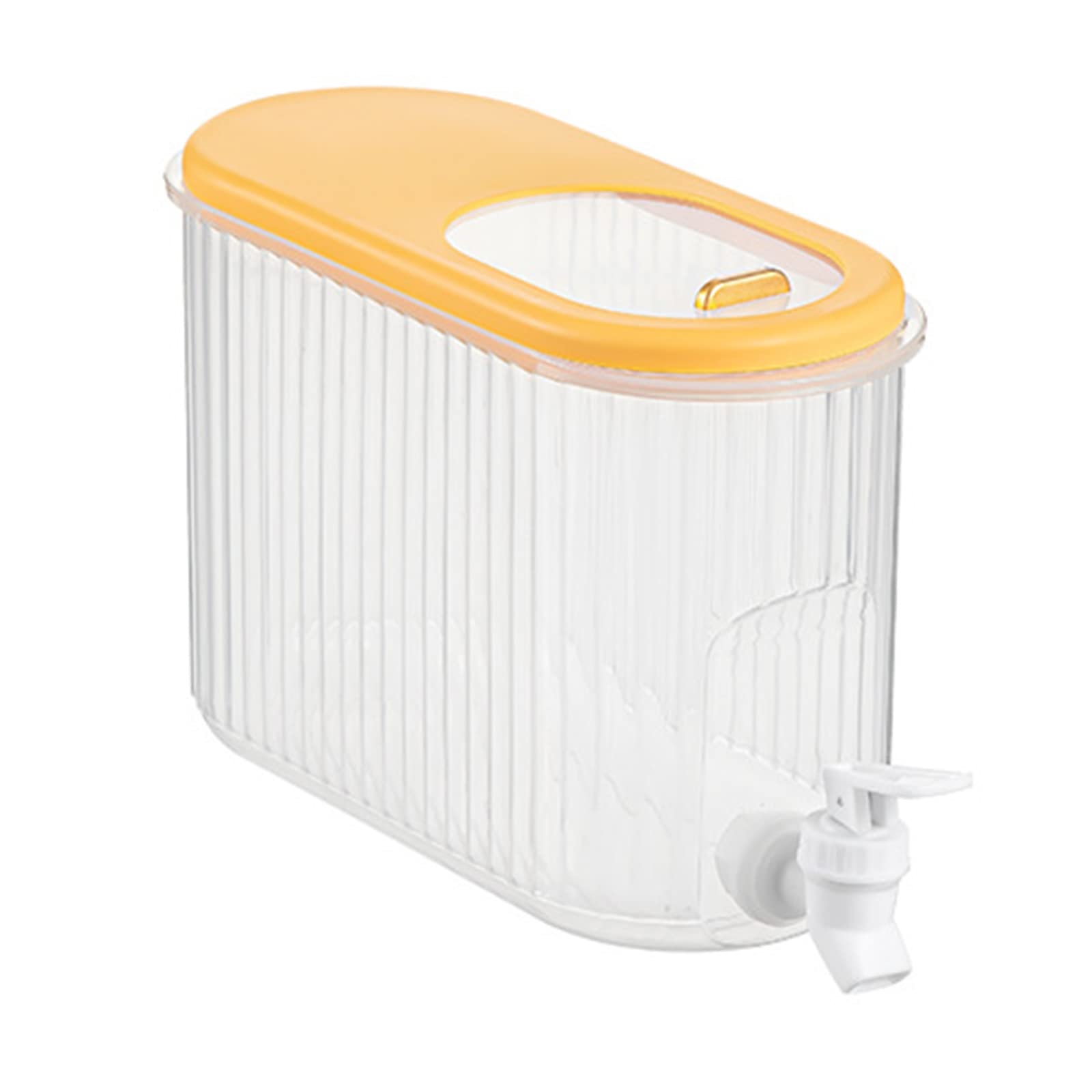 Tsophreniq Beverage Dispensers Cold Drink Buckets Large Capacity Ice Fruit Teapot for Iced Tea Coffee Wine Cold Kettle with Faucet Rotating Drink Dispenser