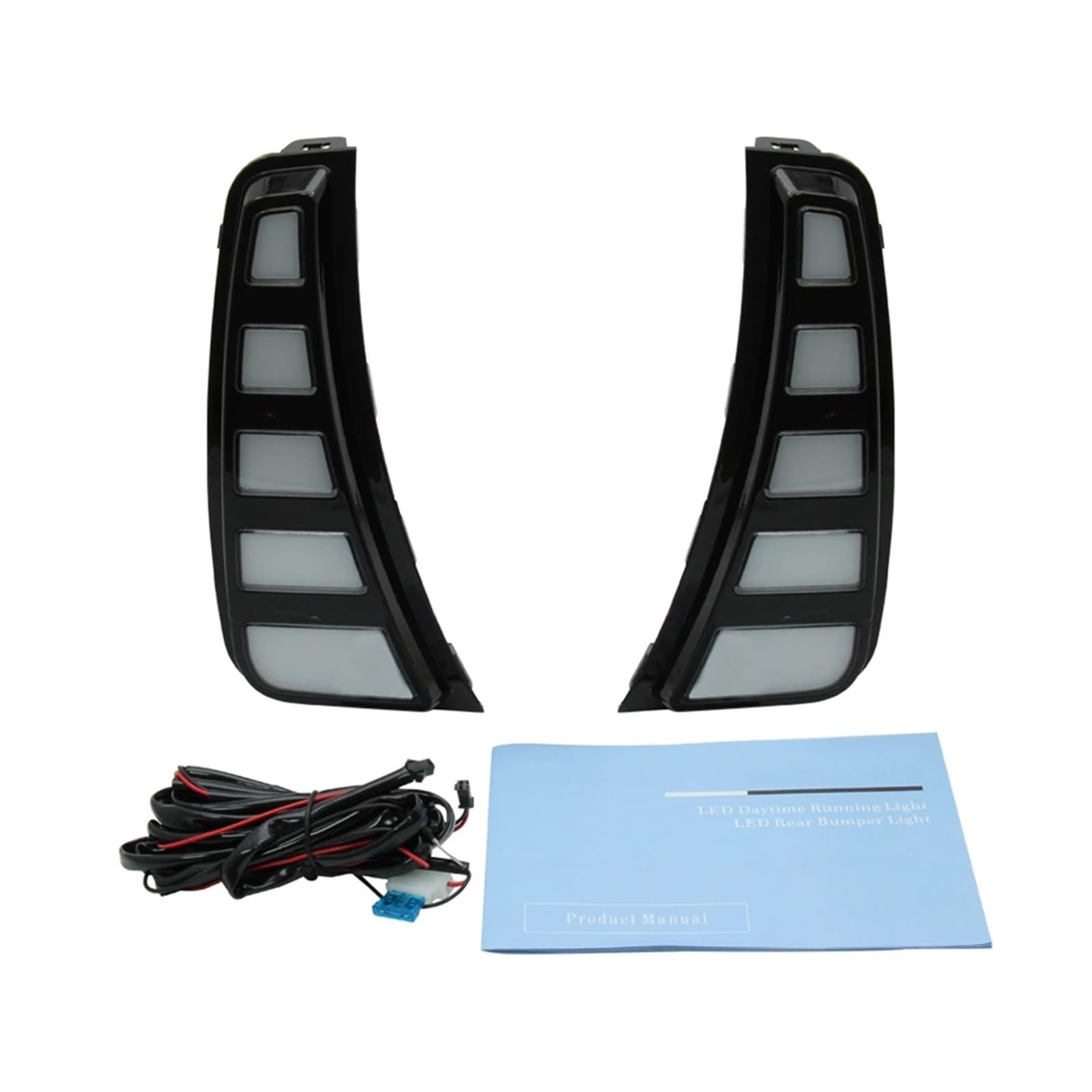 Compatible For Hyundai Sonata 2020-2023 Car LED DRL 12V Daytimes Running Lights Yellow Turn Signal Night Blue Running Lamps Car Foglamps