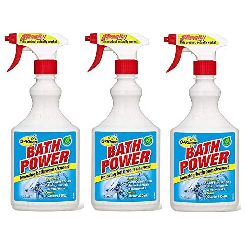 3 x OzKleen Bath Power Bathroom Cleaner 500ml Cover