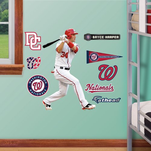 Fathead MLB Washington Nationals Bryce Harper - Fathead Jr.