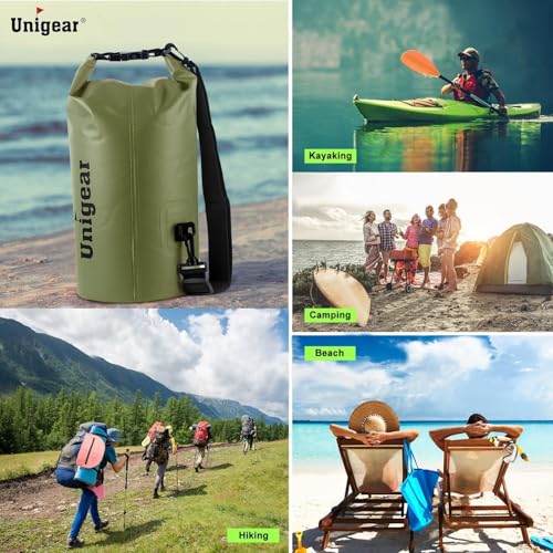 Miniatura 2 de Unigear Bolsa Estanca 2L~40L Seca Impermeable + Funda De Movíl Camping Playa
