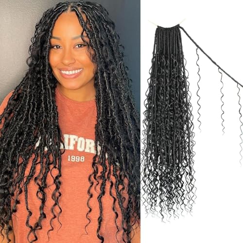 Boho Faux Locs Crochet Hair 24 Inch Soft crochet hair for black women