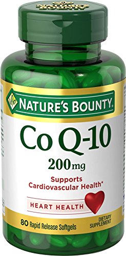 Natures Bounty CoQ10 Pills and Dietary Supplement Supports Cardiovascular and Heart Health 200mg