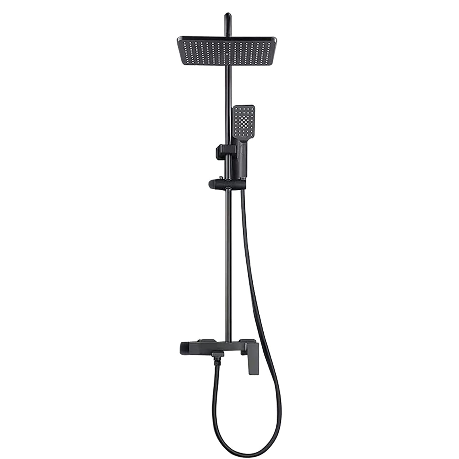 Douche mélangeuse en laiton anticalcaire et système de douche pluie murale