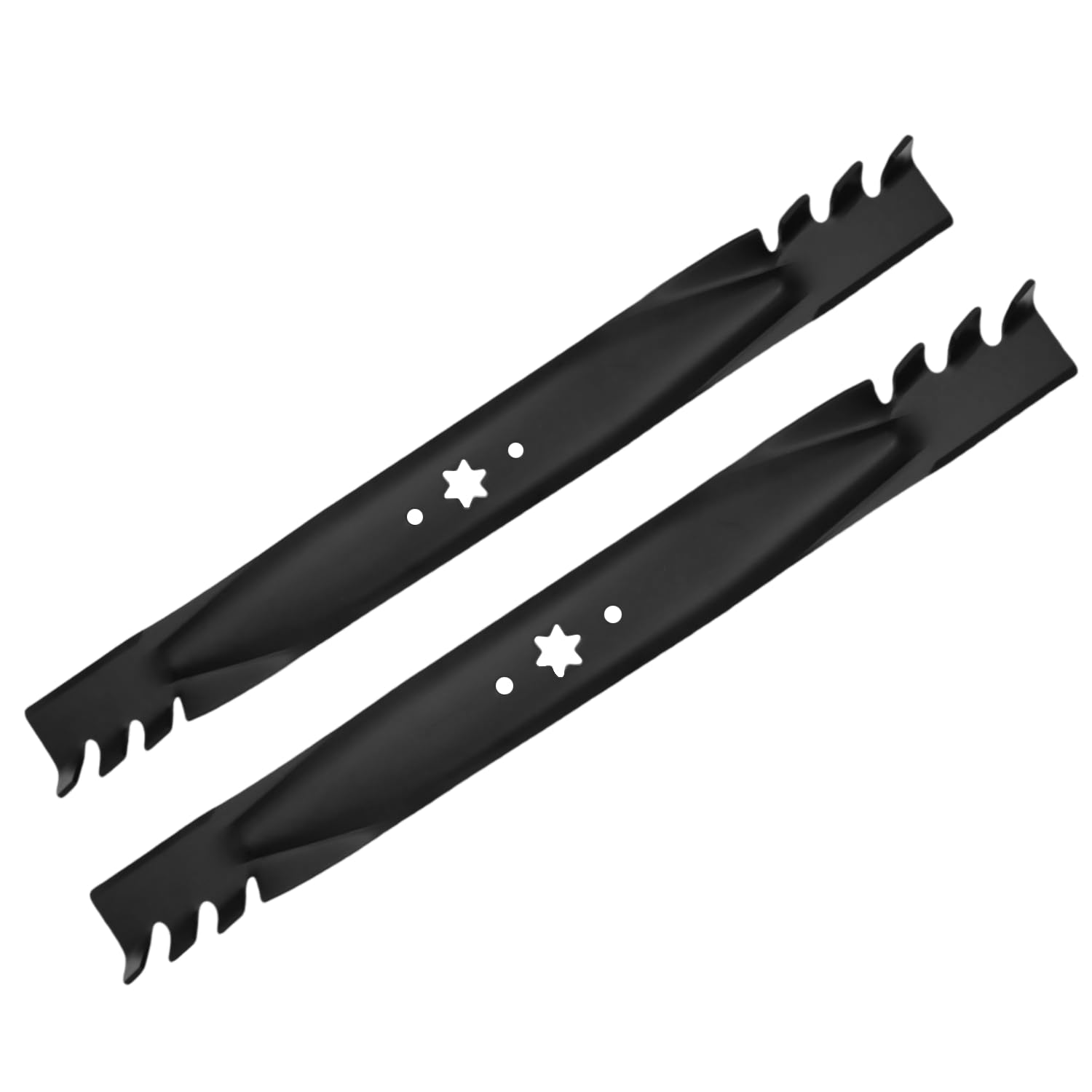 Juego de 2 cuchillas compatibles con MTD/Cub Cadet/Troy-Bilt/Craftsman 942-04244A, 942-04290, 742-04290, 742-04244, corte de 46 pulgadas XT1 y XT2 Enduro Series LT46KH, LT46, LT46EFI