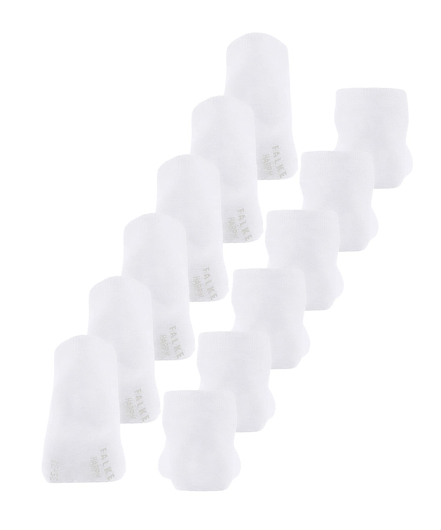 FALKE femme Happy 6-Pack socquettes respirantes coton chaussettes basses renforcées douces sur la peau couture plate aux orteils unies pour tous usages multipack lot de 6 paires