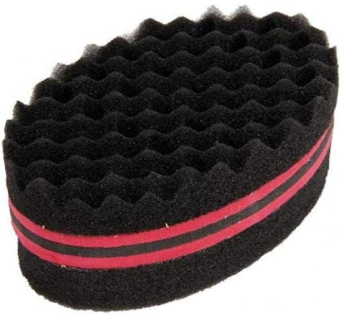 1 cepillo de esponja para el cabello, ovales Twists Dread Afro Coils cepillo para rizar el cabello para el hogar, herramientas de esponja de peluquería, durabilidad
