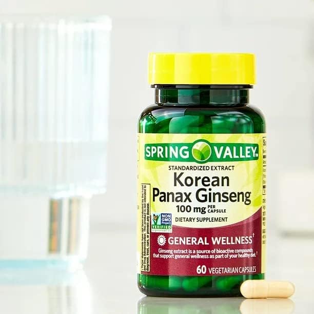 Miniatura 4 de Convergence Cápsulas vegetarianas coreanas de Panax Ginseng, 100 mg, 60 unidades
