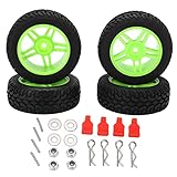 [MATÉRIAUX DURABLES HAUT DE GAMME] Fabriqués à partir de pneus en caoutchouc de haute qualité, renforcés par des jantes en plastique robustes et une doublure en mousse absorbant les chocs, ces ensembles de roues offrent une durabilité exceptionnelle et des performances durables.Les matériaux résistent aux conditions tout-terrain extrêmes tout en conservant leur flexibilité pour une conduite souple.