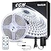 10M Striscia LED Dimmerabile, CGN Nastri LED Strisce Luminose Bianco Freddo 6000K con IR Telecomando Luci LED Strip Decorativa per Feste, Casa, Cucina, TV, Bar, ecc