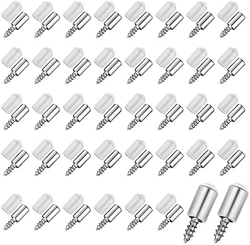 KaTiak 50 Pièces Self-Tapping Screws Cabinet Laminate Support, Support Screws Pigs With Non-Slip