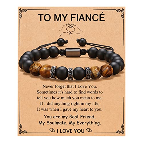 Fiance Gifts For Him Future Husband Men Christmas Birthday Wedding Anniversary Engagement I Love You Gifts For Him Boyfriend Soulmate Valentine's Day Gift, Groom Gifts From Bride For Wedding #TOP16