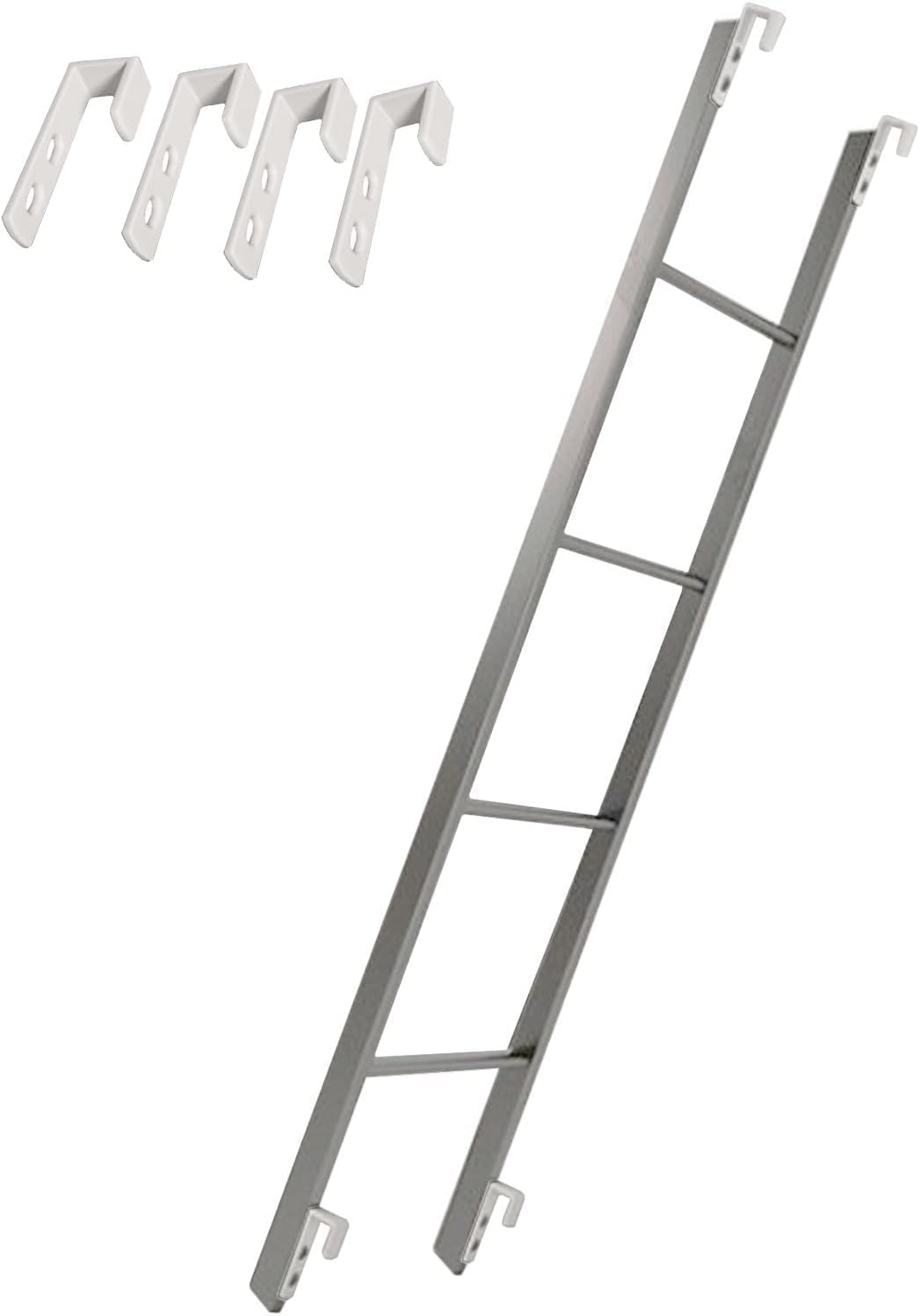 ベッドはしご、 家庭用、二段ベッドはしご、ロフト、フック付き、116cm